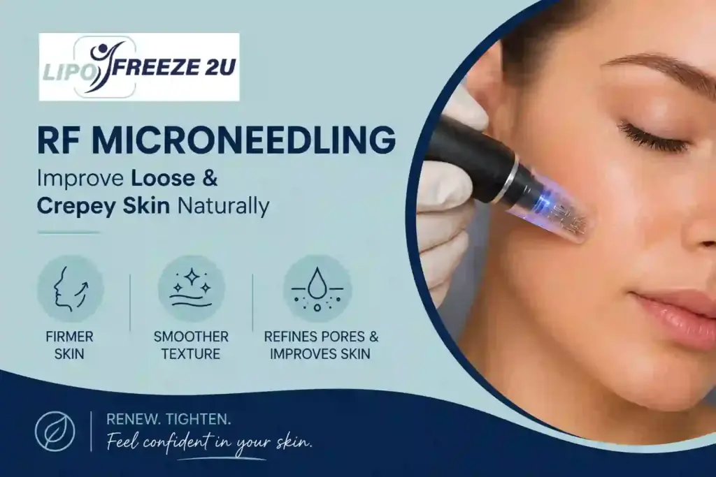 Can RF Microneedling Help Improve Loose and Crepey Skin Potters Bar?